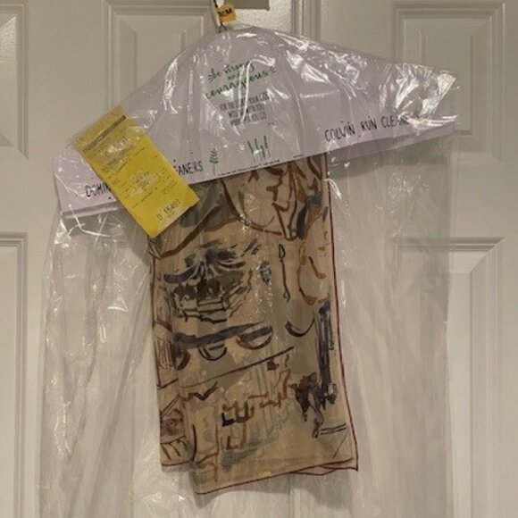 RALPH LAUREN Silk Scarf Woman in PARIS print with original  box – 36 inch - Picture 12 of 12